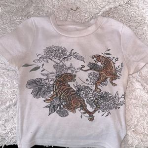 Tiger Cropped T-Shirt